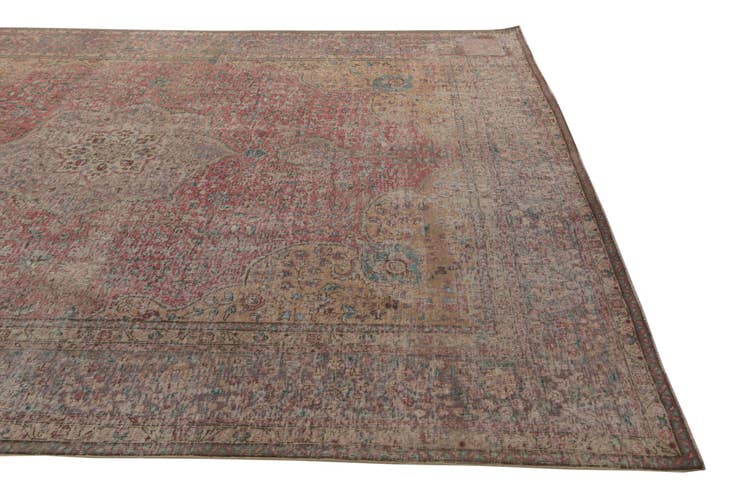 Detail image of 9' 10 x 12' 8 Hand Knotted Ultra Vintage Persian Wool Rug