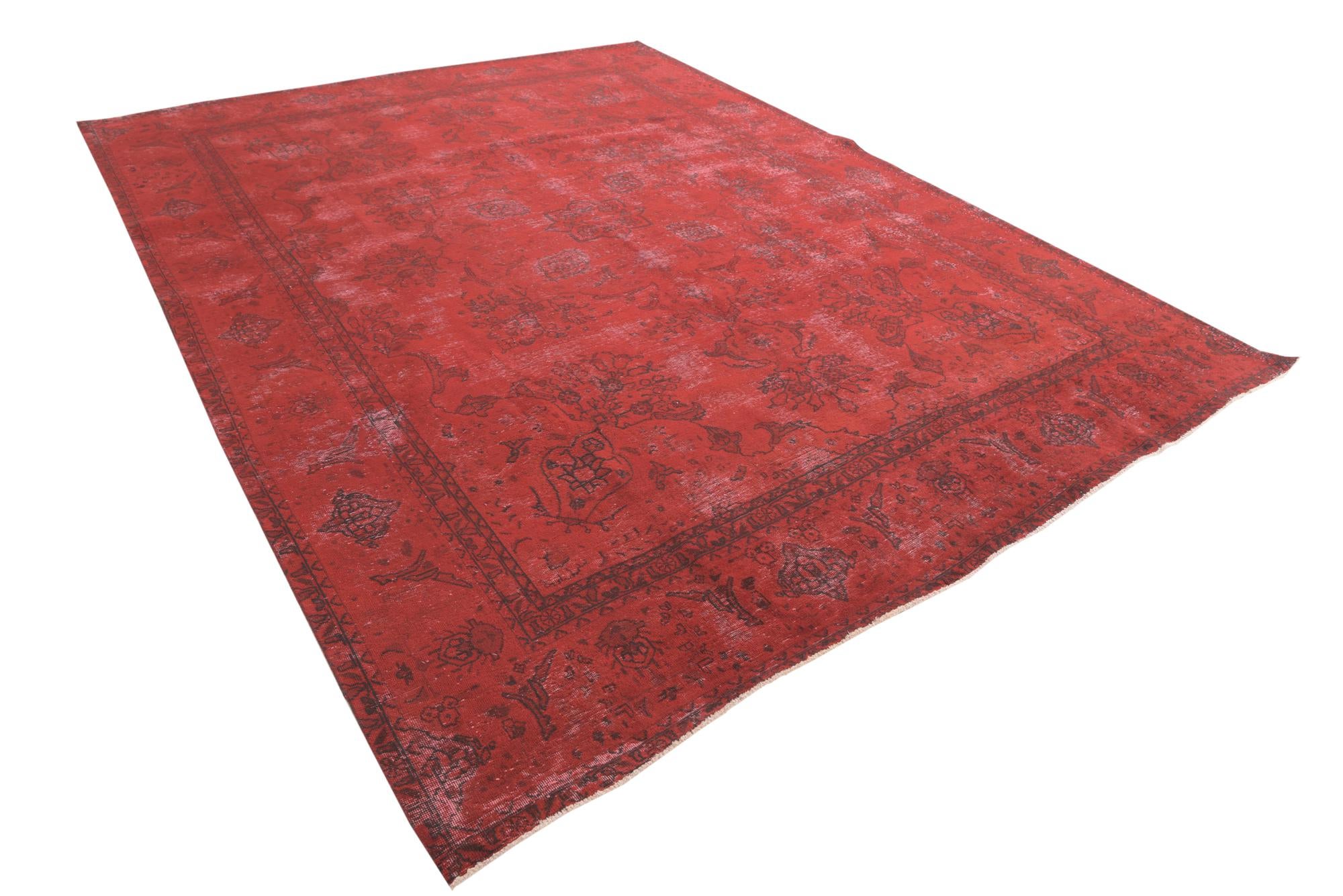 9' 2 x 12' 4 Hand Knotted Ultra Vintage Persian Wool Rug