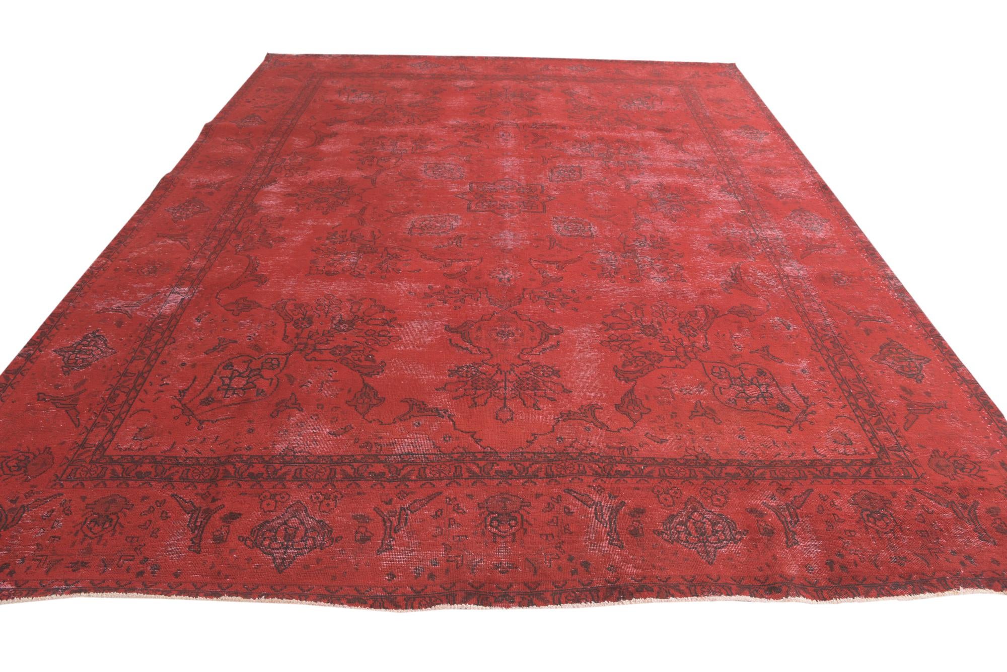 9' 2 x 12' 4 Hand Knotted Ultra Vintage Persian Wool Rug