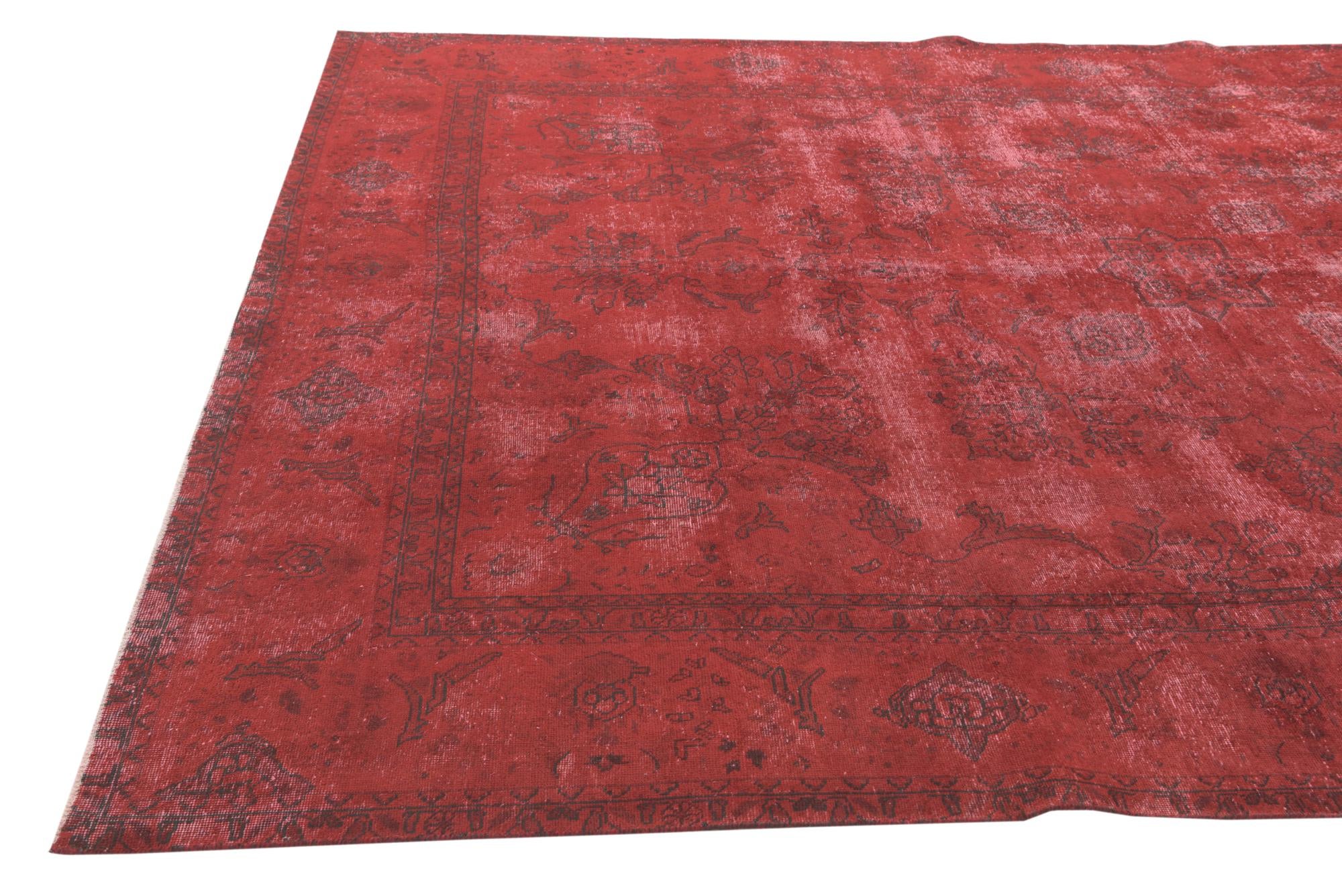 9' 2 x 12' 4 Hand Knotted Ultra Vintage Persian Wool Rug