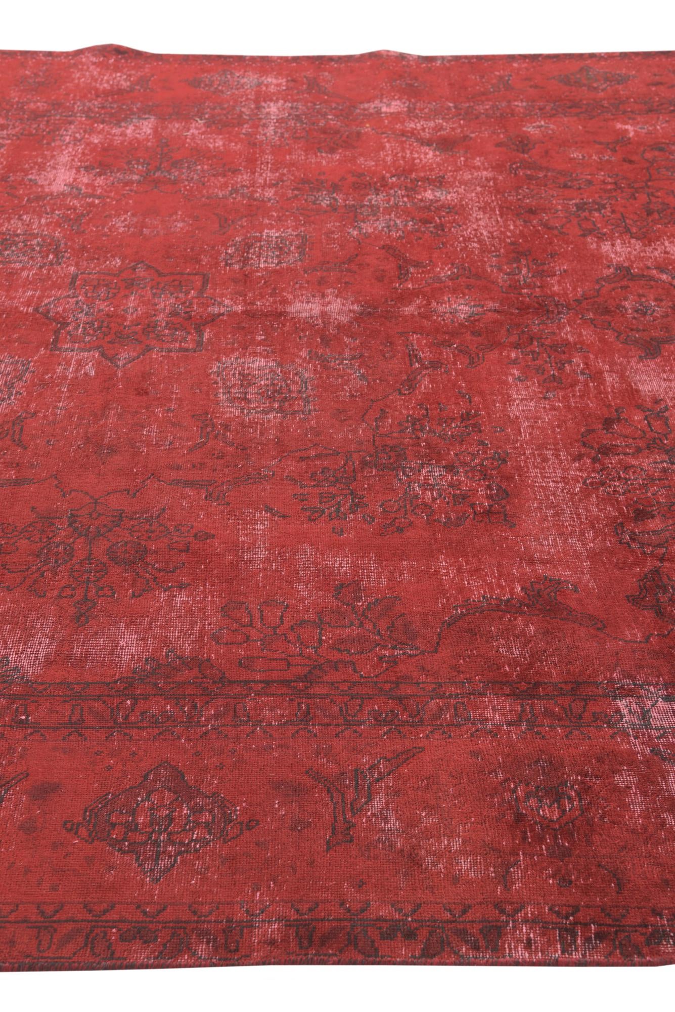 9' 2 x 12' 4 Hand Knotted Ultra Vintage Persian Wool Rug