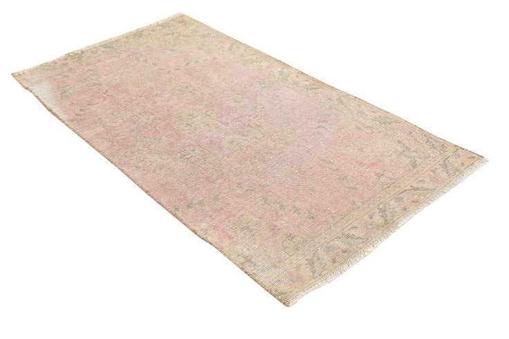 Detail image of 85cm x 140cm anudado a mano Ultra Vintage Alfombra Persa Lana