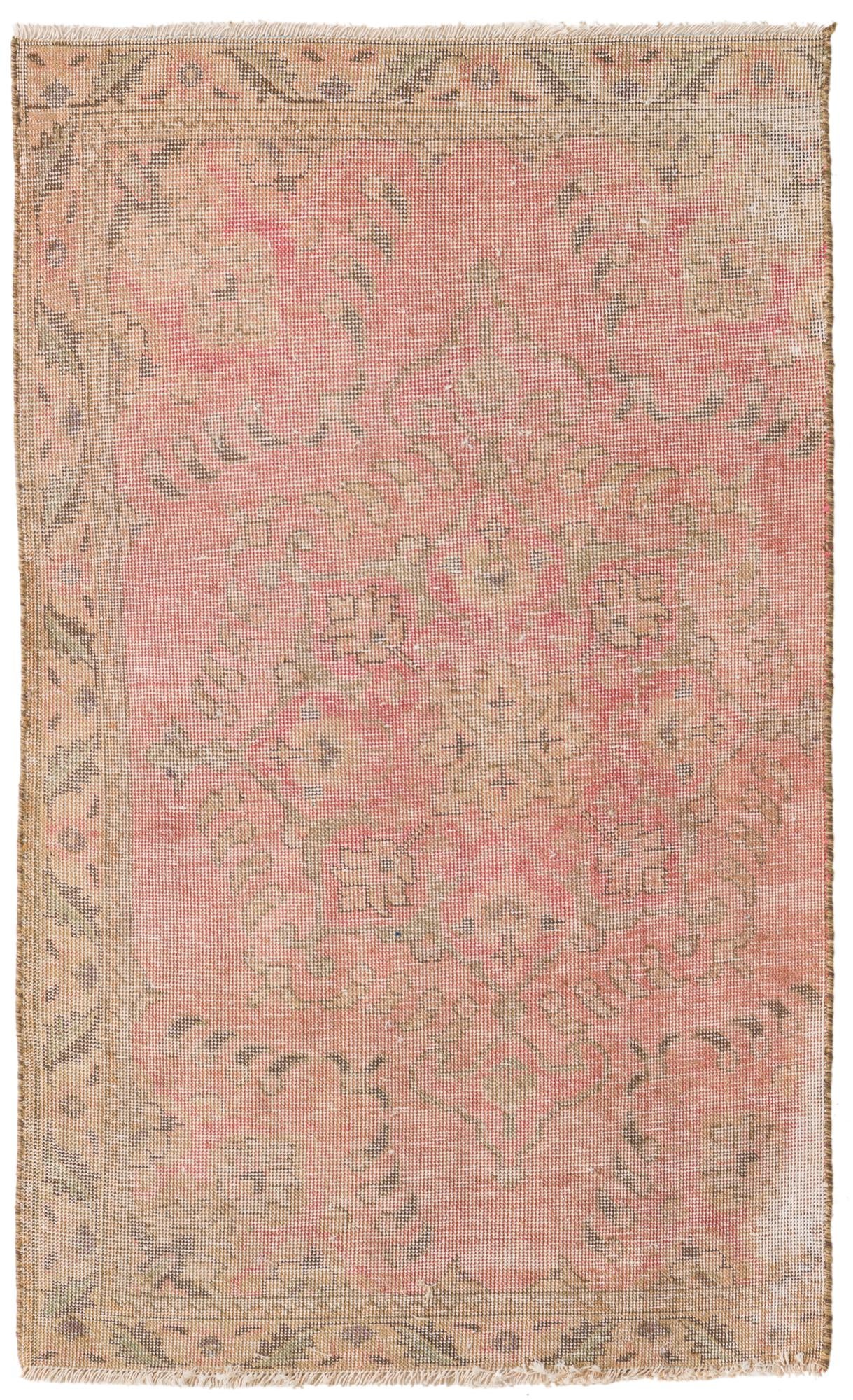 2' 9 x 4' 8 Hand Knotted Ultra Vintage Persian Wool Rug
