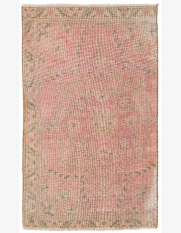 2' 9 x 4' 8 Hand Knotted Ultra Vintage Persian Wool Rug