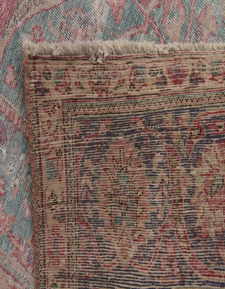 Detail image of 9' 7 x 13'  Hand Knotted Ultra Vintage Persian Wool Rug