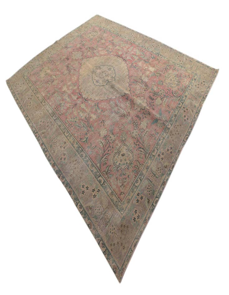 Detail image of 10' x 12' 10  Hand Knotted Ultra Vintage Persian Wool Rug