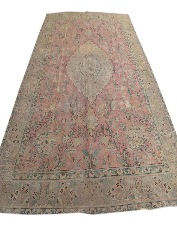 Detail image of 10' x 12' 10  Hand Knotted Ultra Vintage Persian Wool Rug