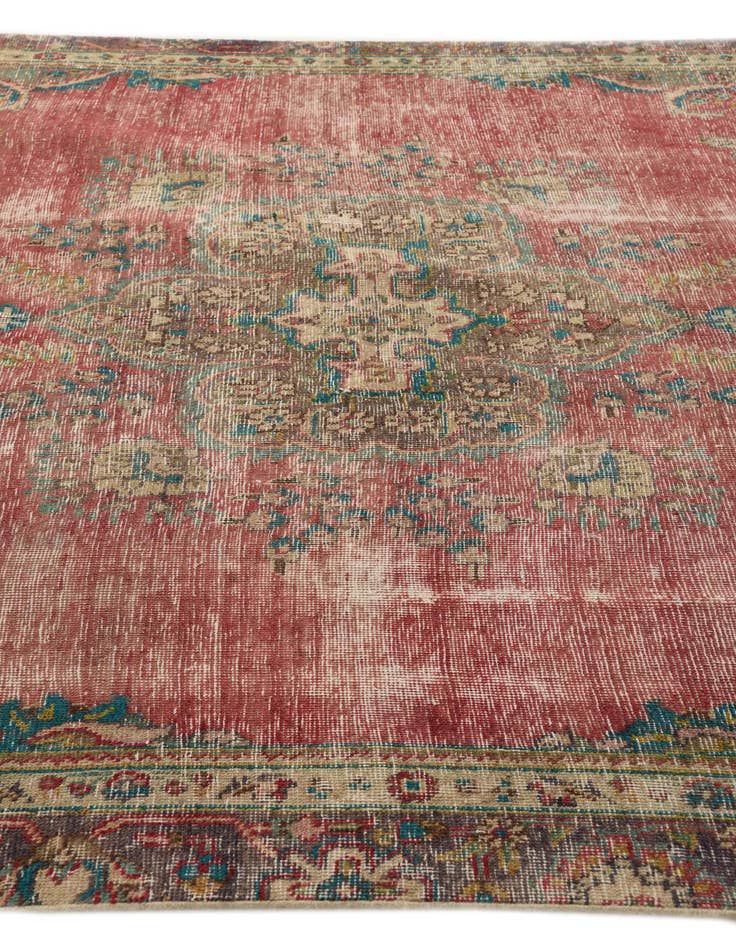 Detail image of 7' x 9' 8  Hand Knotted Ultra Vintage Persian Wool Rug