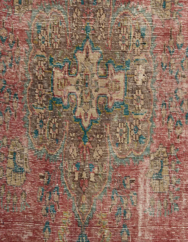 Detail image of 7' x 9' 8  Hand Knotted Ultra Vintage Persian Wool Rug