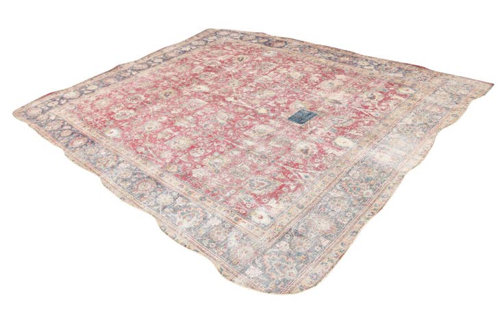 Detail image of 9' 7 x 11' 2 Hand Knotted Ultra Vintage Persian Wool Rug