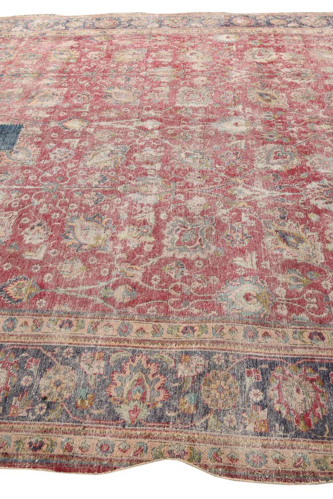 9' 7 x 11' 2 Hand Knotted Ultra Vintage Persian Wool Rug