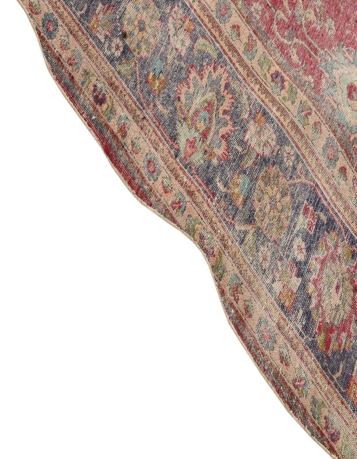 Detail image of 9' 7 x 11' 2  Hand Knotted Ultra Vintage Persian Wool Rug