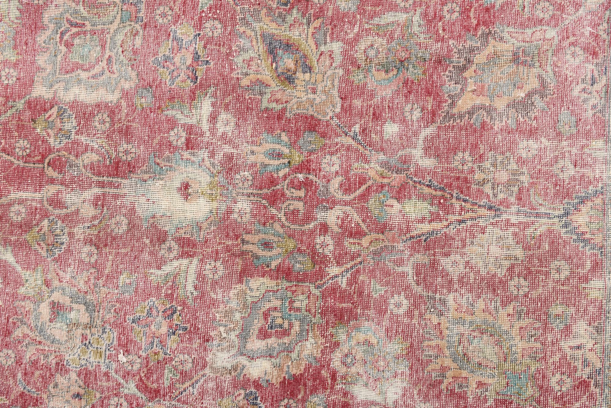 9' 7 x 11' 2 Hand Knotted Ultra Vintage Persian Wool Rug