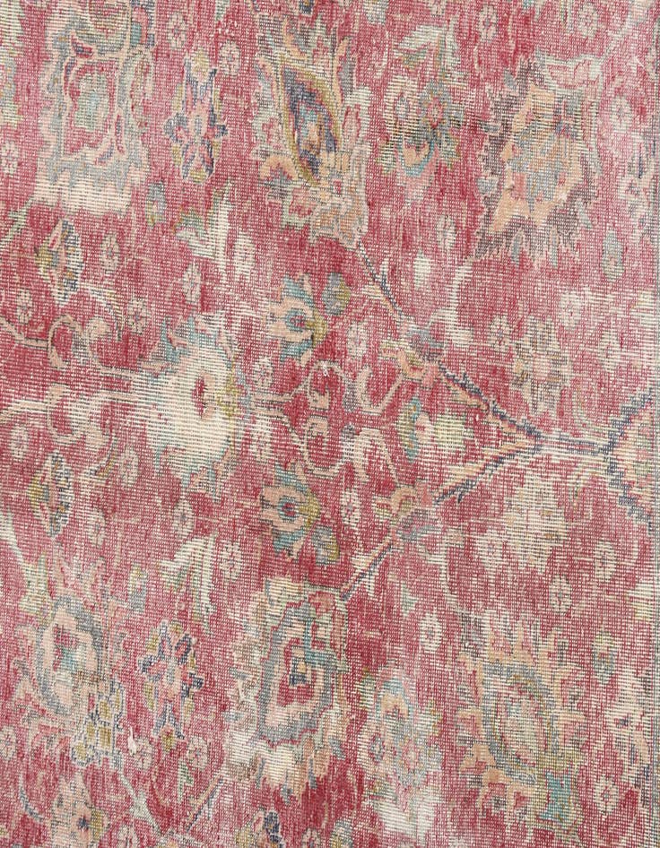 Detail image of 9' 7 x 11' 2  Hand Knotted Ultra Vintage Persian Wool Rug