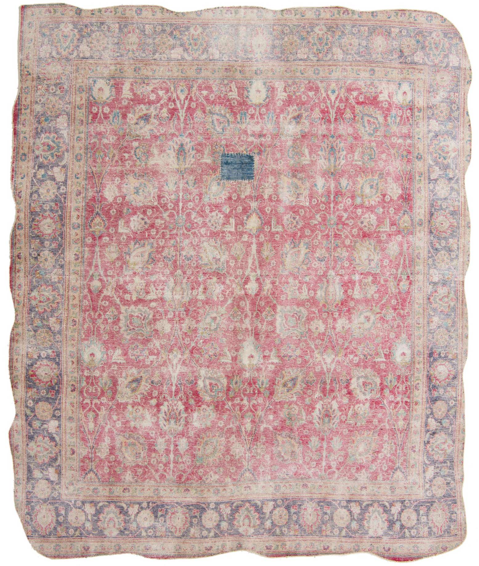 9' 7 x 11' 2 Hand Knotted Ultra Vintage Persian Wool Rug