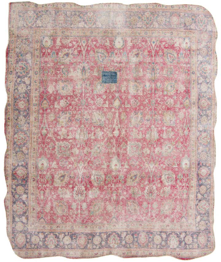 9' 7 x 11' 2 Hand Knotted Ultra Vintage Persian Wool Rug