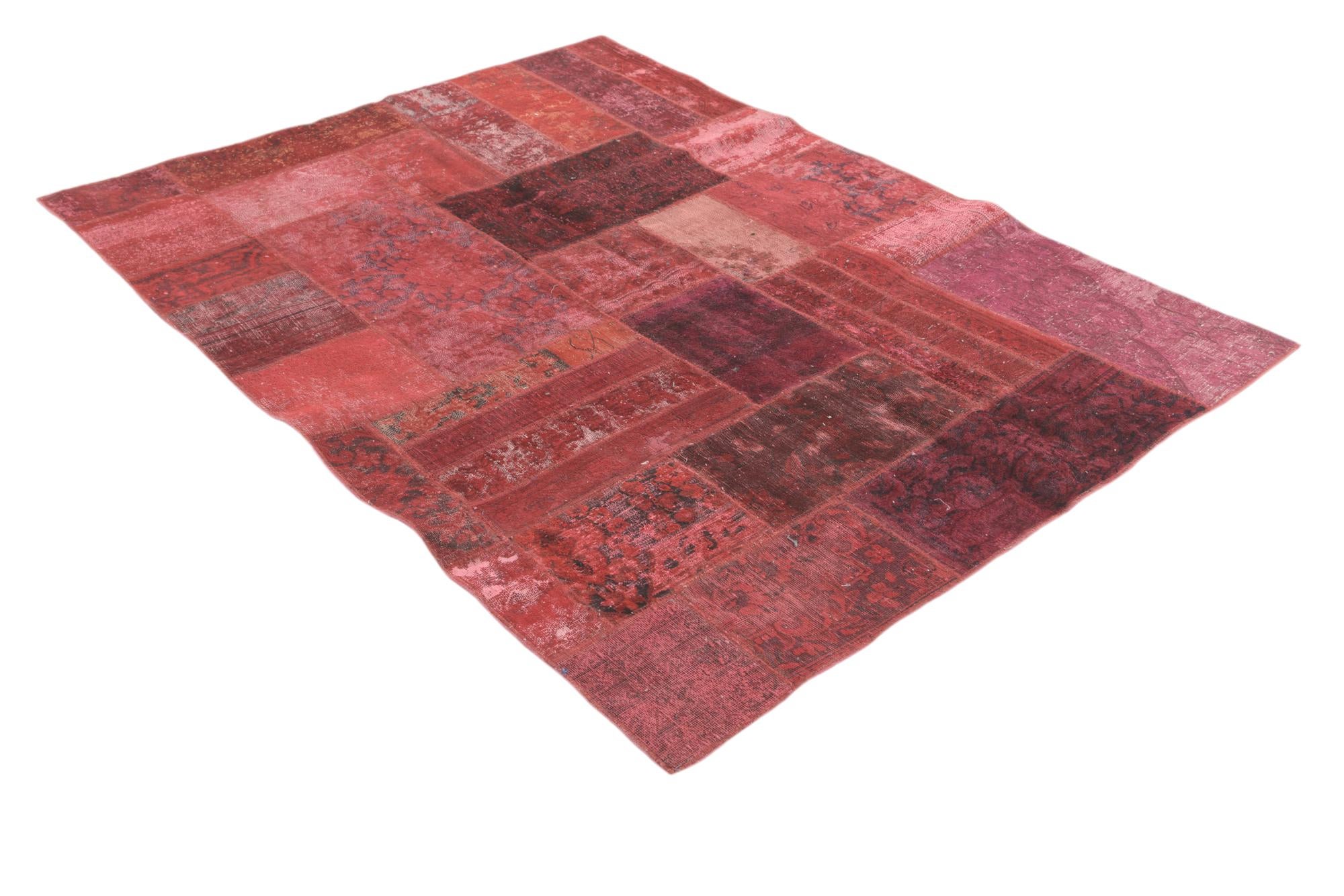 5' 1 x 6' 7 Hand Knotted Ultra Vintage Persian Wool Rug