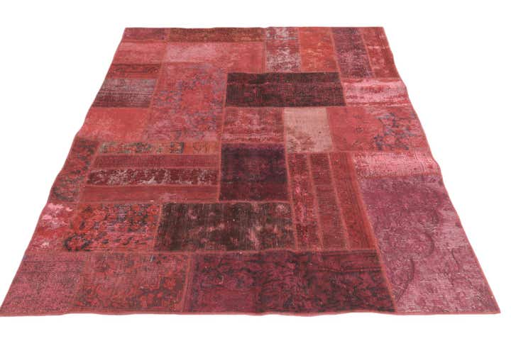 5' 1 x 6' 7 Hand Knotted Ultra Vintage Persian Wool Rug
