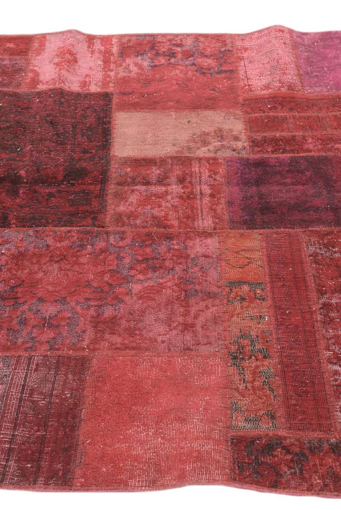 5' 1 x 6' 7 Hand Knotted Ultra Vintage Persian Wool Rug
