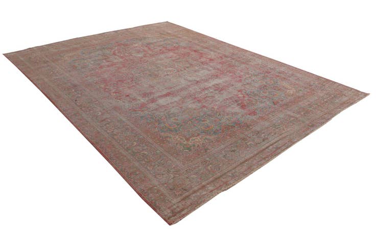 Detail image of 9' 8 x 12' 9 Hand Knotted Ultra Vintage Persian Wool Rug
