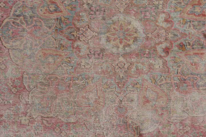 9' 8 x 12' 9 Hand Knotted Ultra Vintage Persian Wool Rug