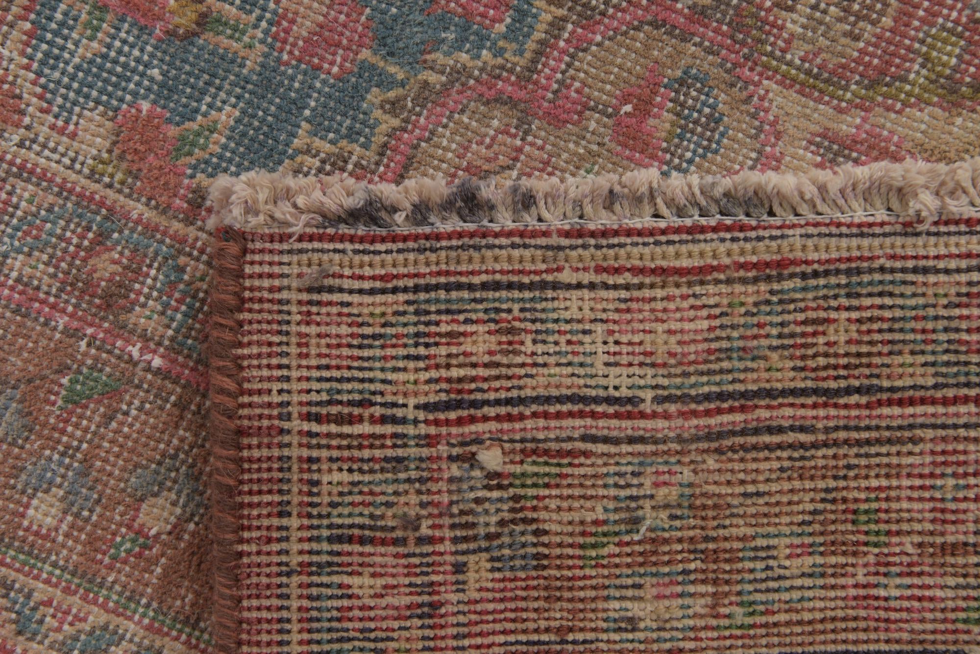 9' 8 x 12' 9 Hand Knotted Ultra Vintage Persian Wool Rug
