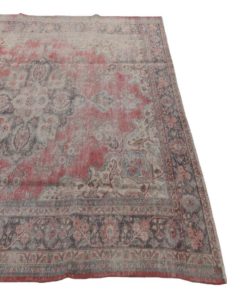 Detail image of 8' x 11'  Hand Knotted Ultra Vintage Persian Wool Rug