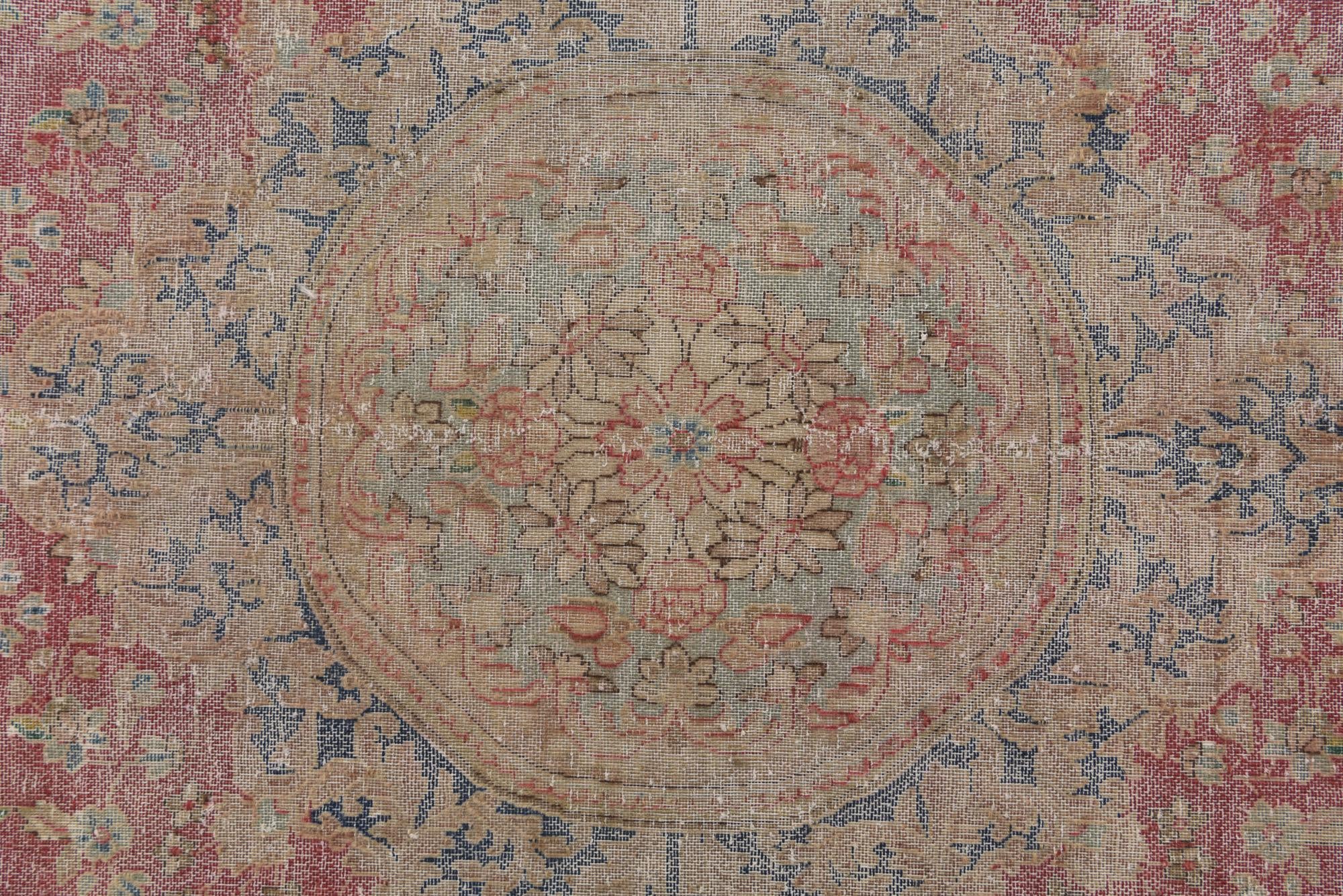 9' 4 x 13' Hand Knotted Ultra Vintage Persian Wool Rug