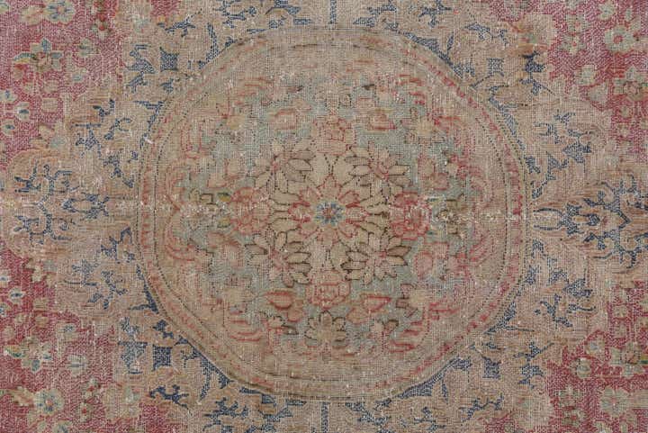 9' 4 x 13' Hand Knotted Ultra Vintage Persian Wool Rug