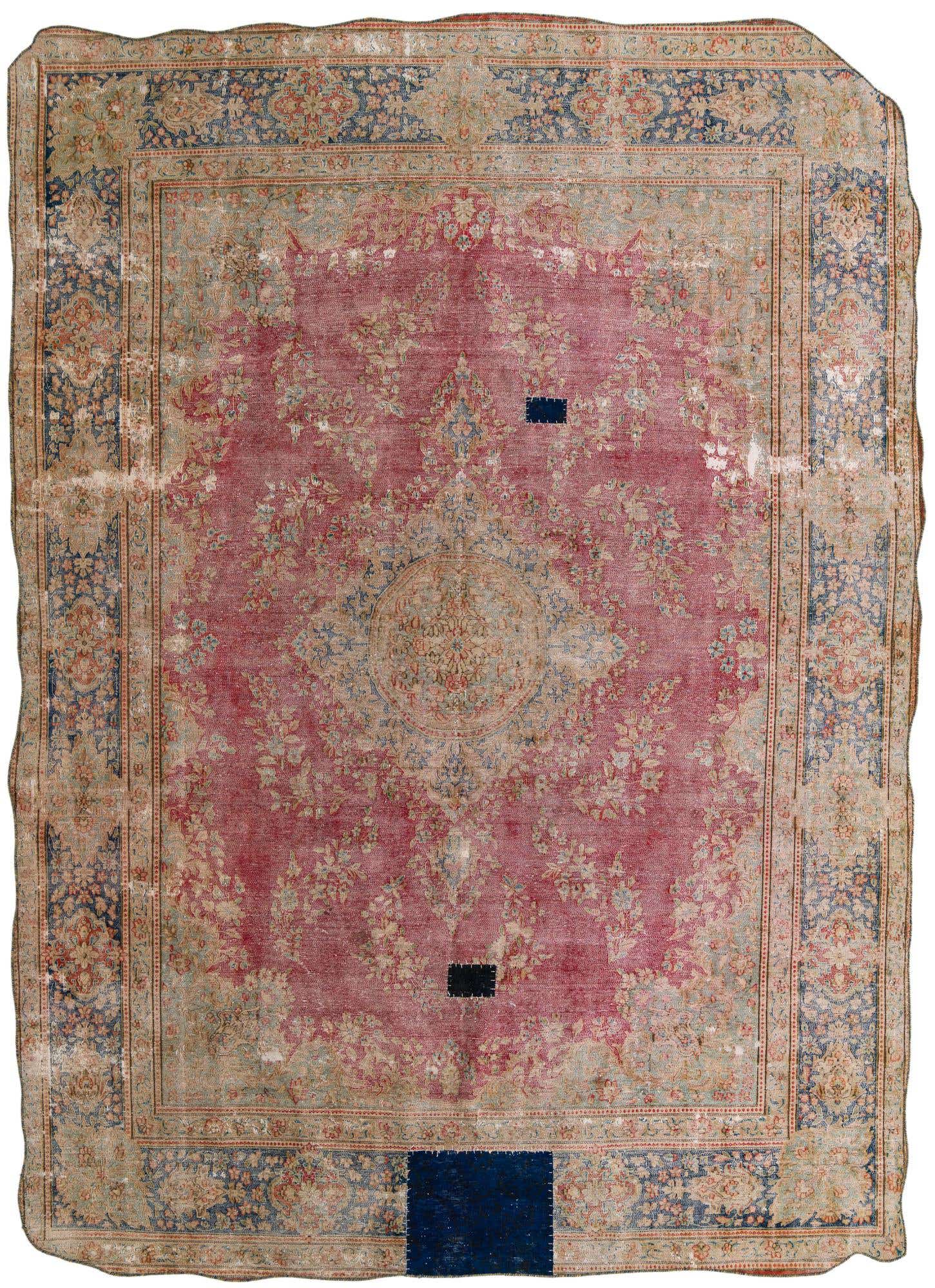 9' 4 x 13' Hand Knotted Ultra Vintage Persian Wool Rug
