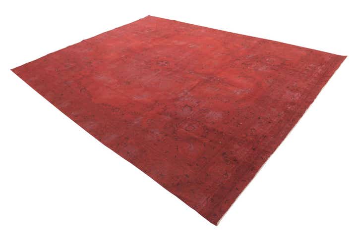 9' 1 x 12' Hand Knotted Ultra Vintage Persian Wool Rug