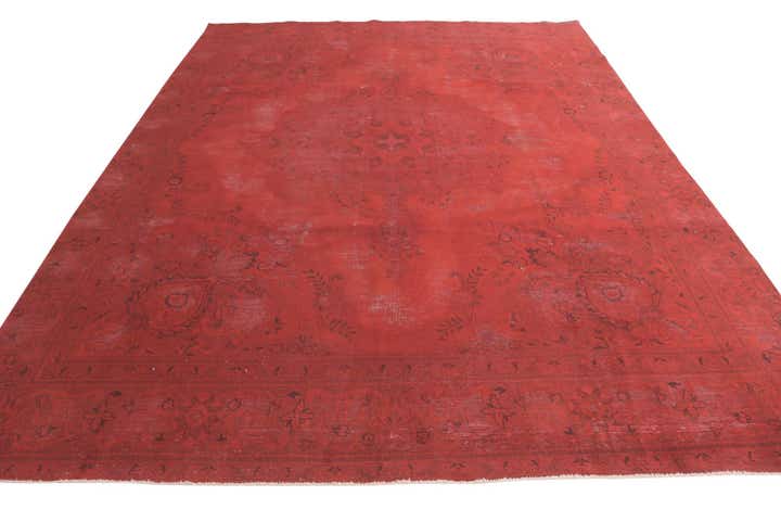 9' 1 x 12' Hand Knotted Ultra Vintage Persian Wool Rug