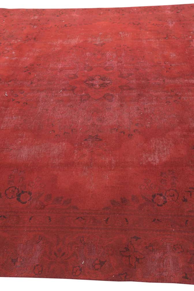 9' 1 x 12' Hand Knotted Ultra Vintage Persian Wool Rug