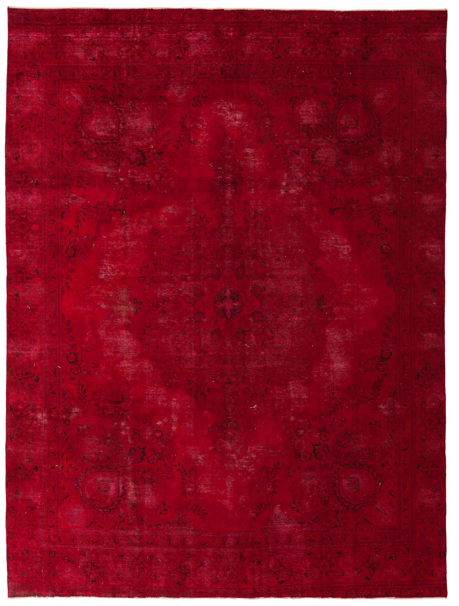 9' 1 x 12' Hand Knotted Ultra Vintage Persian Wool Rug