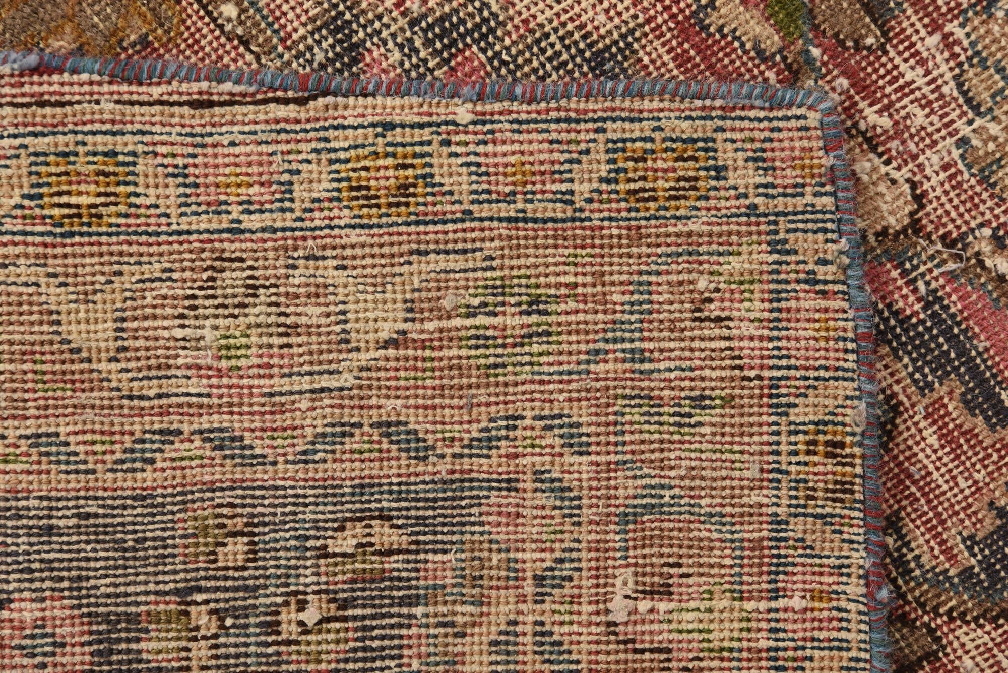 6' 4 x 8' 7 Hand Knotted Ultra Vintage Persian Wool Rug