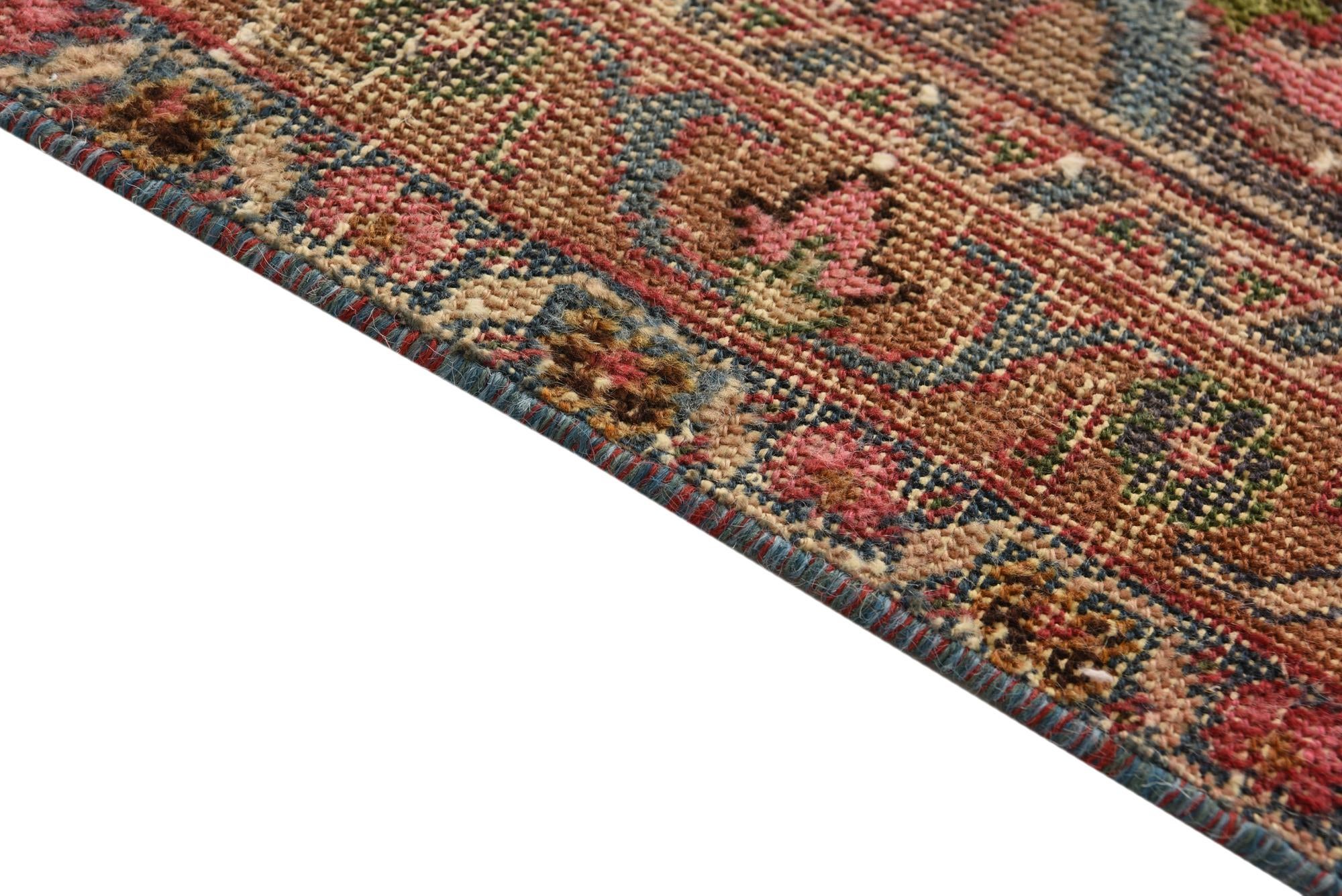 6' 4 x 8' 7 Hand Knotted Ultra Vintage Persian Wool Rug