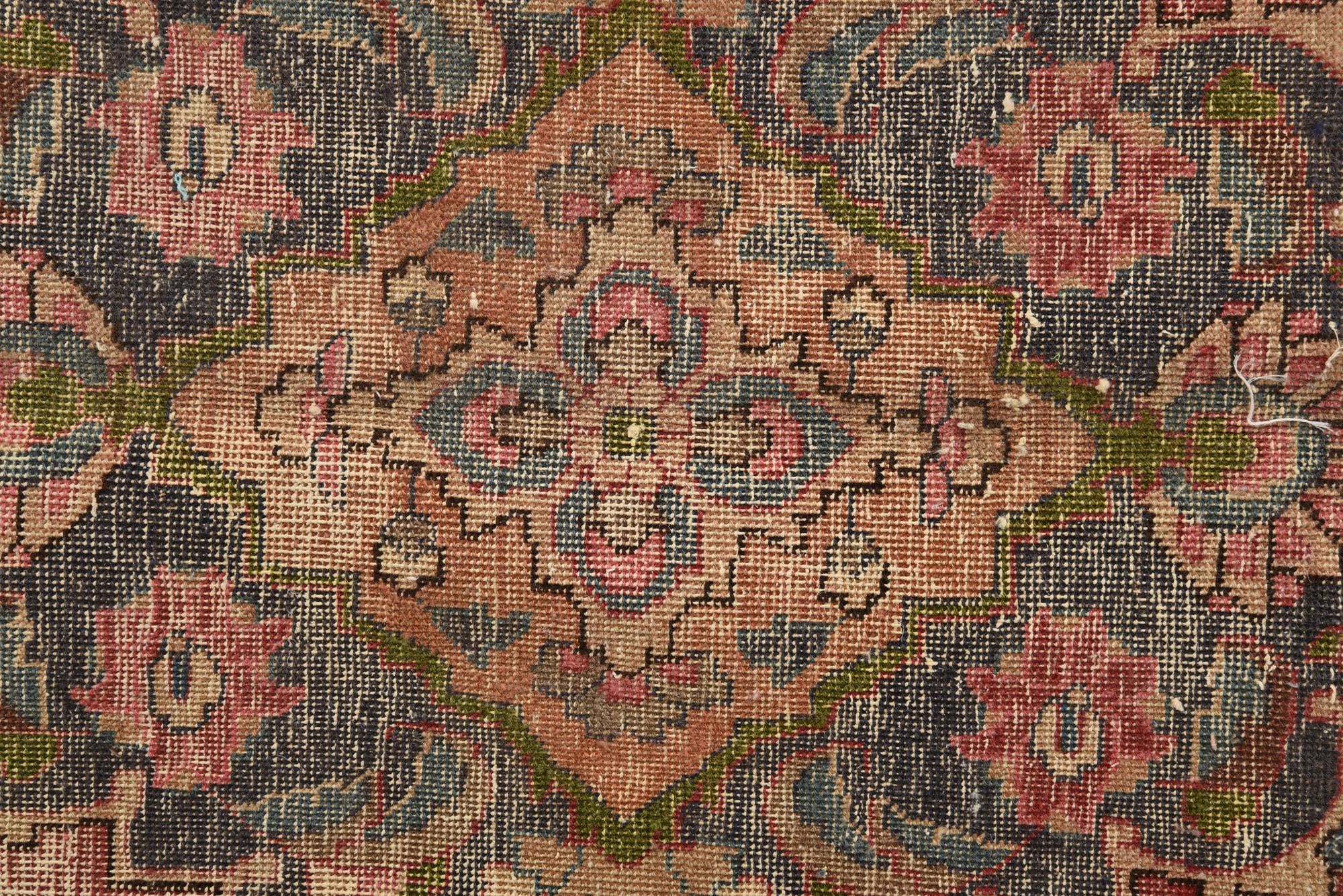 6' 4 x 8' 7 Hand Knotted Ultra Vintage Persian Wool Rug