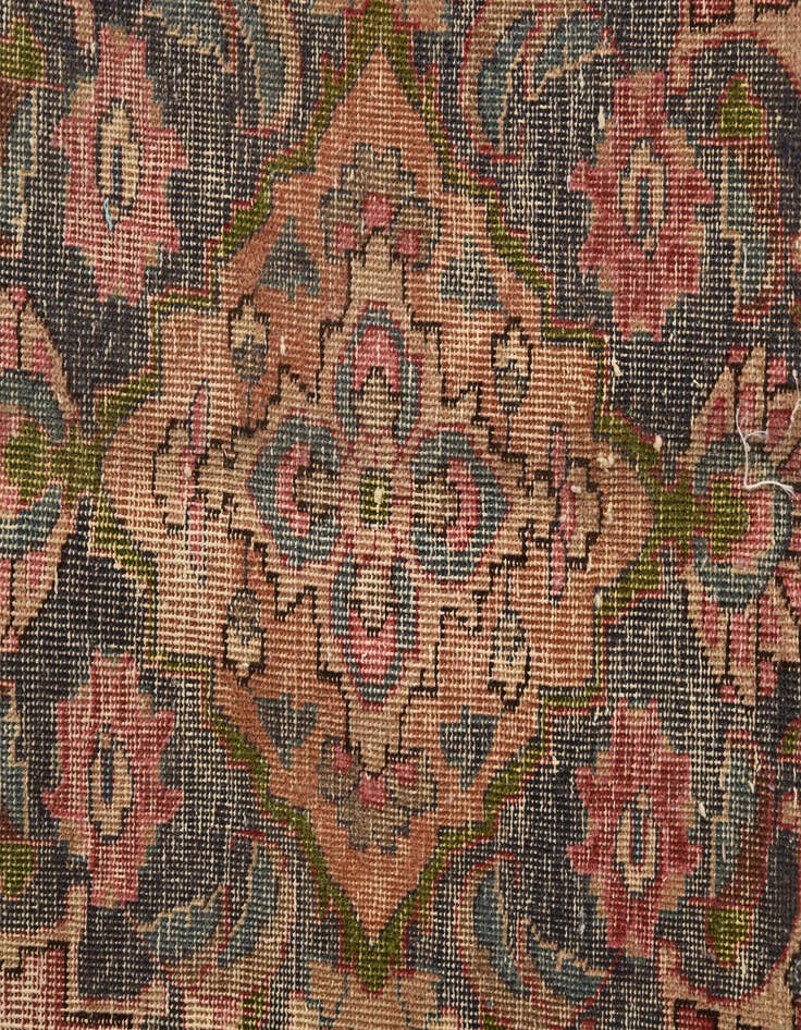 Detail image of 6' 4 x 8' 7  Hand Knotted Ultra Vintage Persian Wool Rug