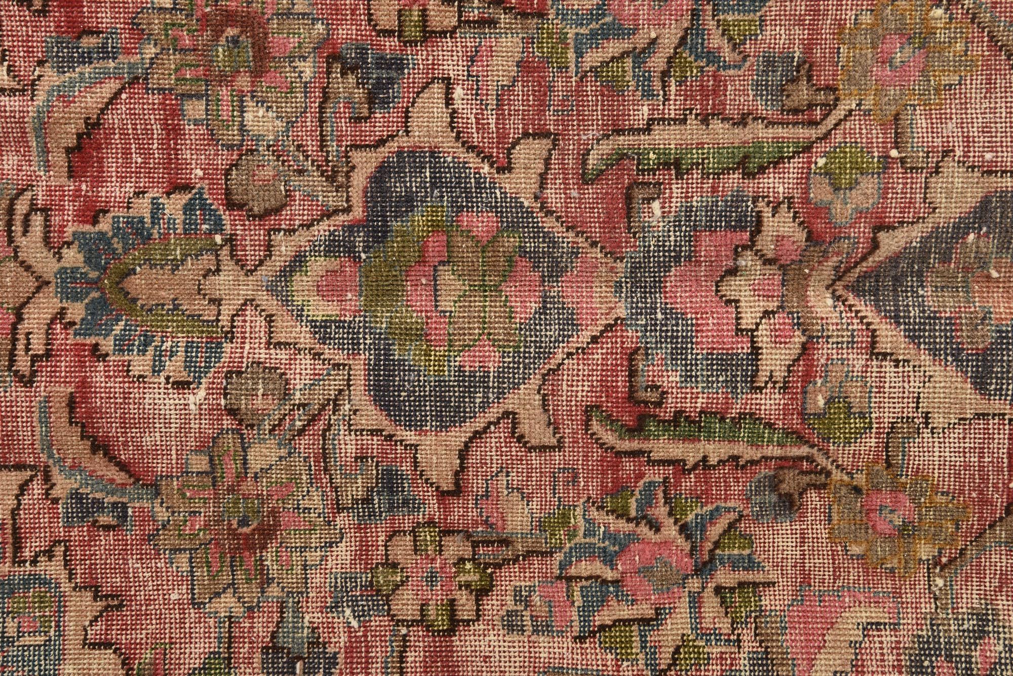 6' 4 x 8' 7 Hand Knotted Ultra Vintage Persian Wool Rug