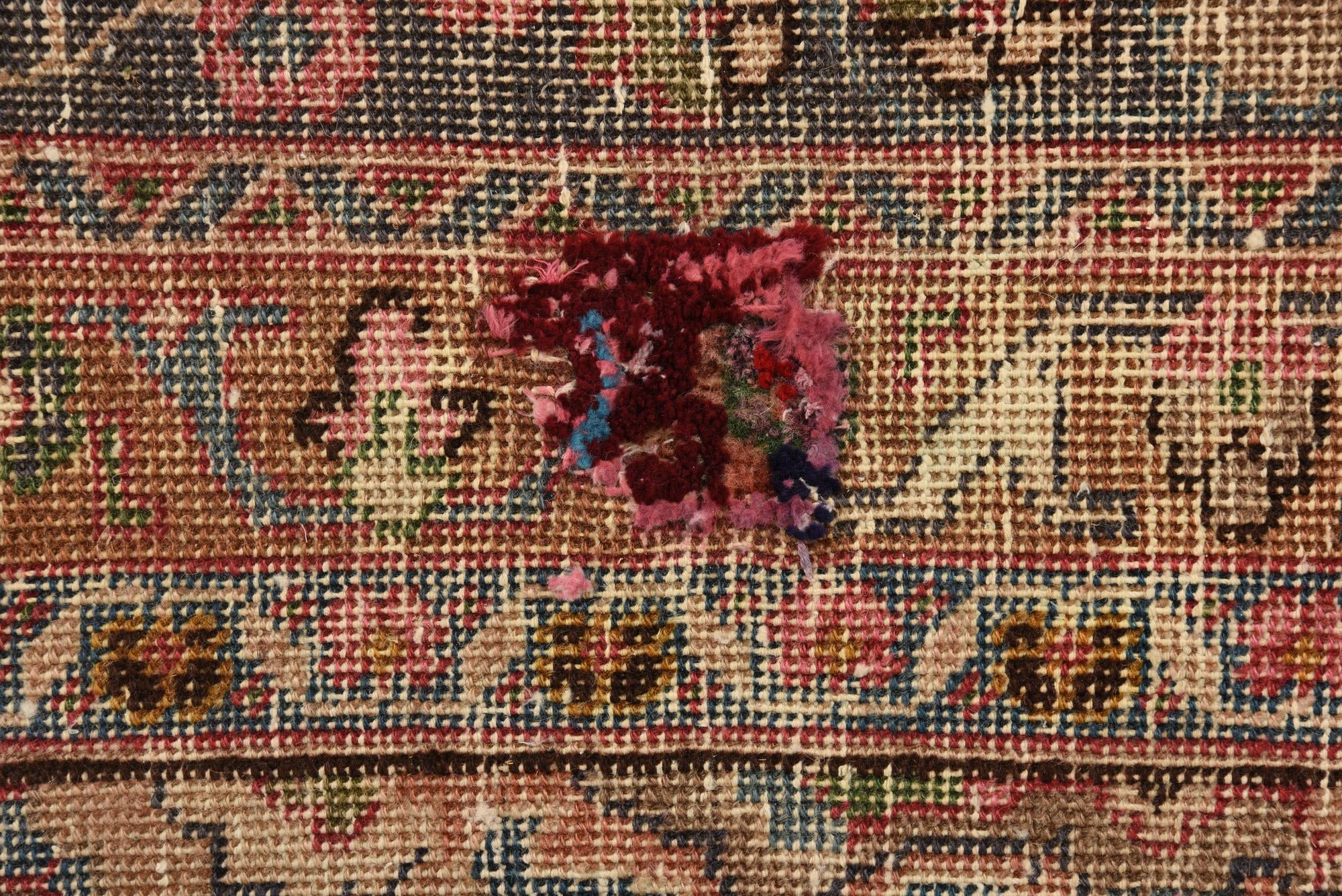 6' 4 x 8' 7 Hand Knotted Ultra Vintage Persian Wool Rug