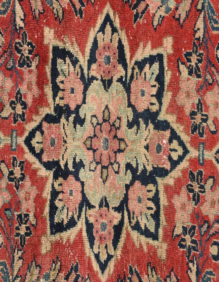 Detail image of 4' 4 x 6' 4 Hand Knotted Ultra Vintage Persian Wool Rug
