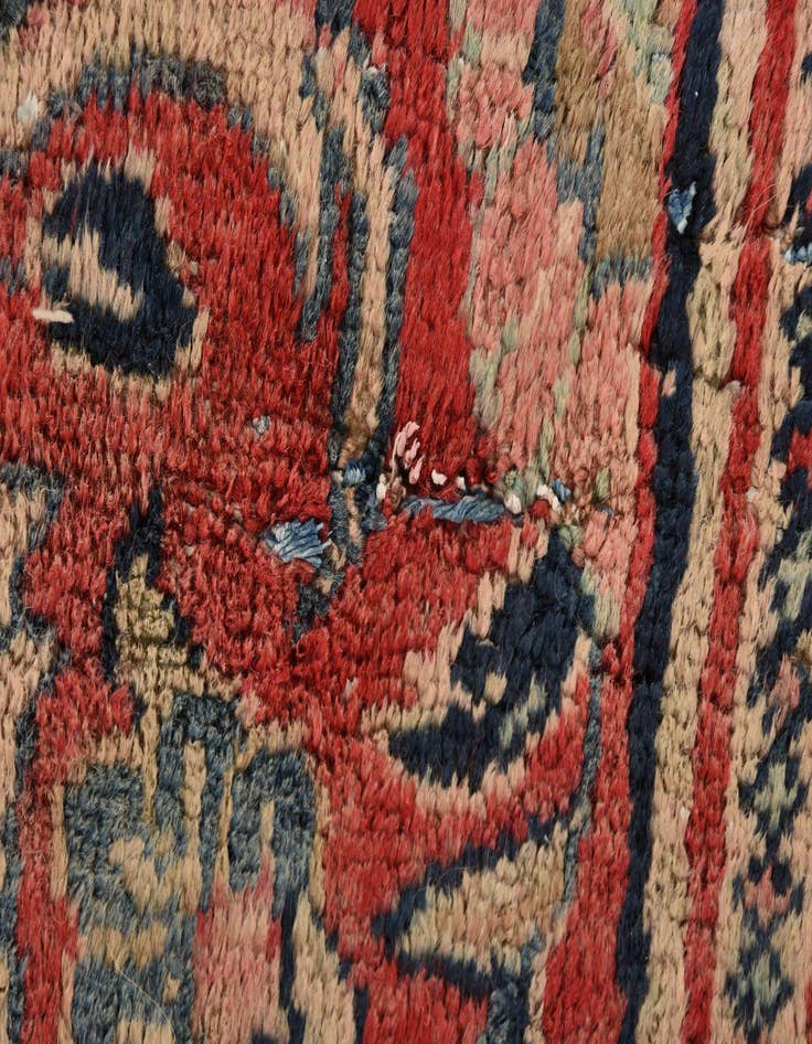 Detail image of 4' 4 x 6' 4 Hand Knotted Ultra Vintage Persian Wool Rug