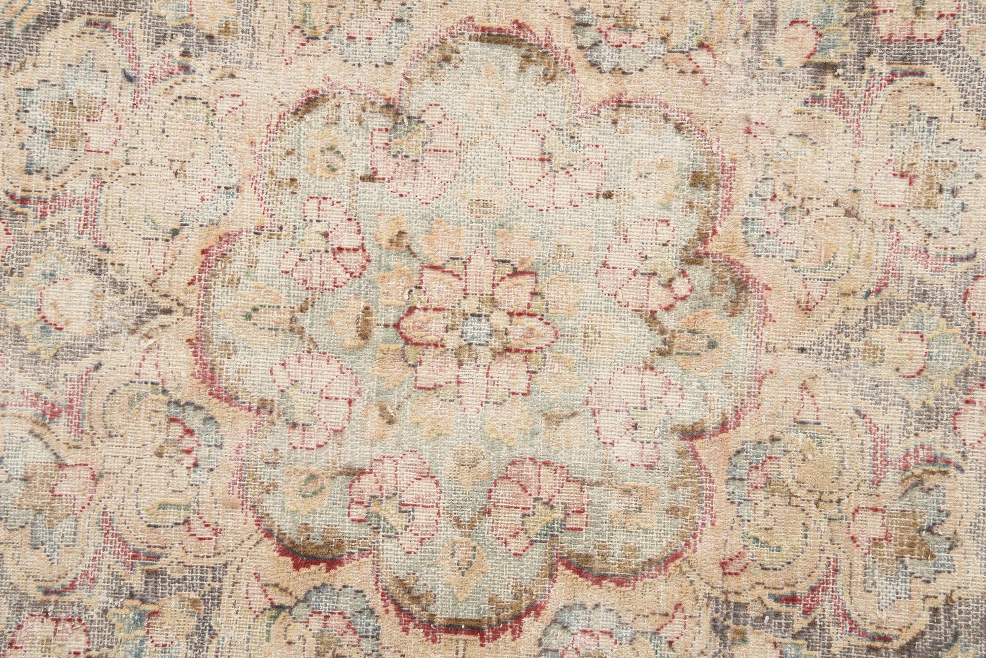 9' 8 x 12' 9 Hand Knotted Ultra Vintage Persian Wool Rug