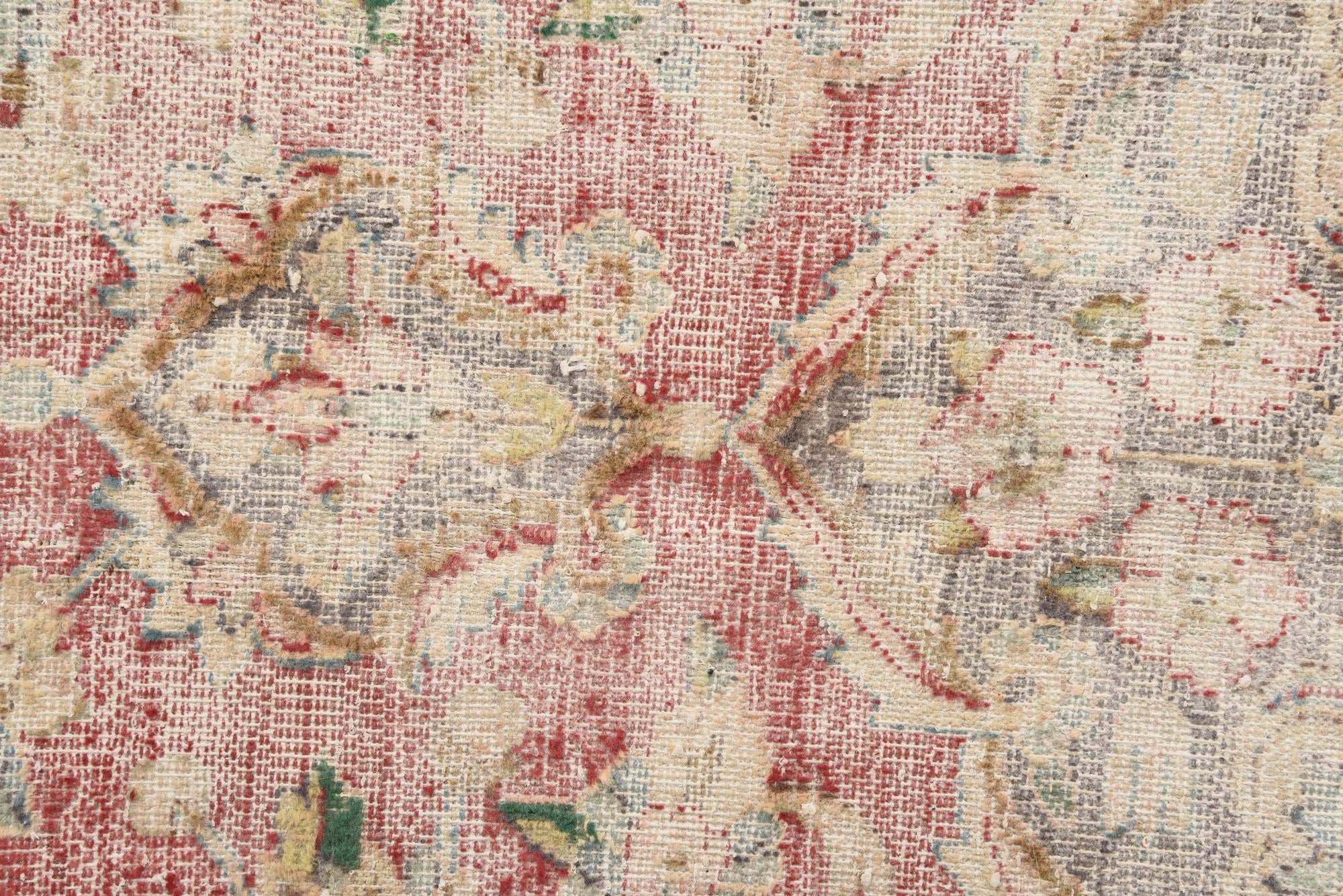 9' 8 x 12' 9 Hand Knotted Ultra Vintage Persian Wool Rug