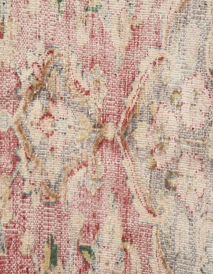 Detail image of 9' 8 x 12' 9  Hand Knotted Ultra Vintage Persian Wool Rug