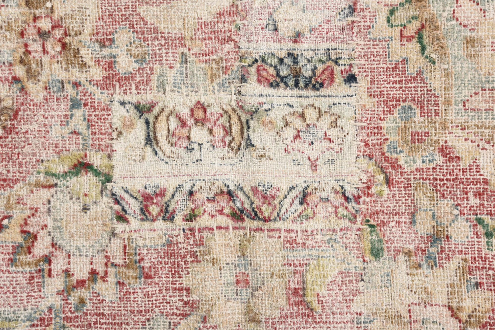 9' 8 x 12' 9 Hand Knotted Ultra Vintage Persian Wool Rug