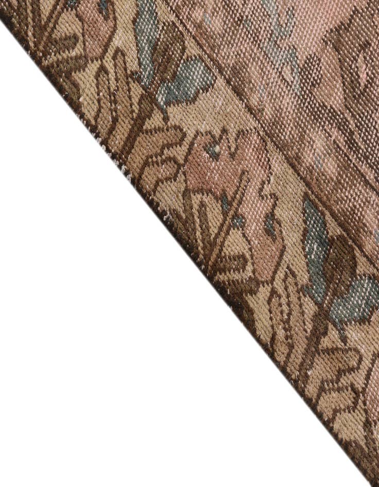 Detail image of 4' 6 x 6' 5  Hand Knotted Ultra Vintage Persian Wool Rug