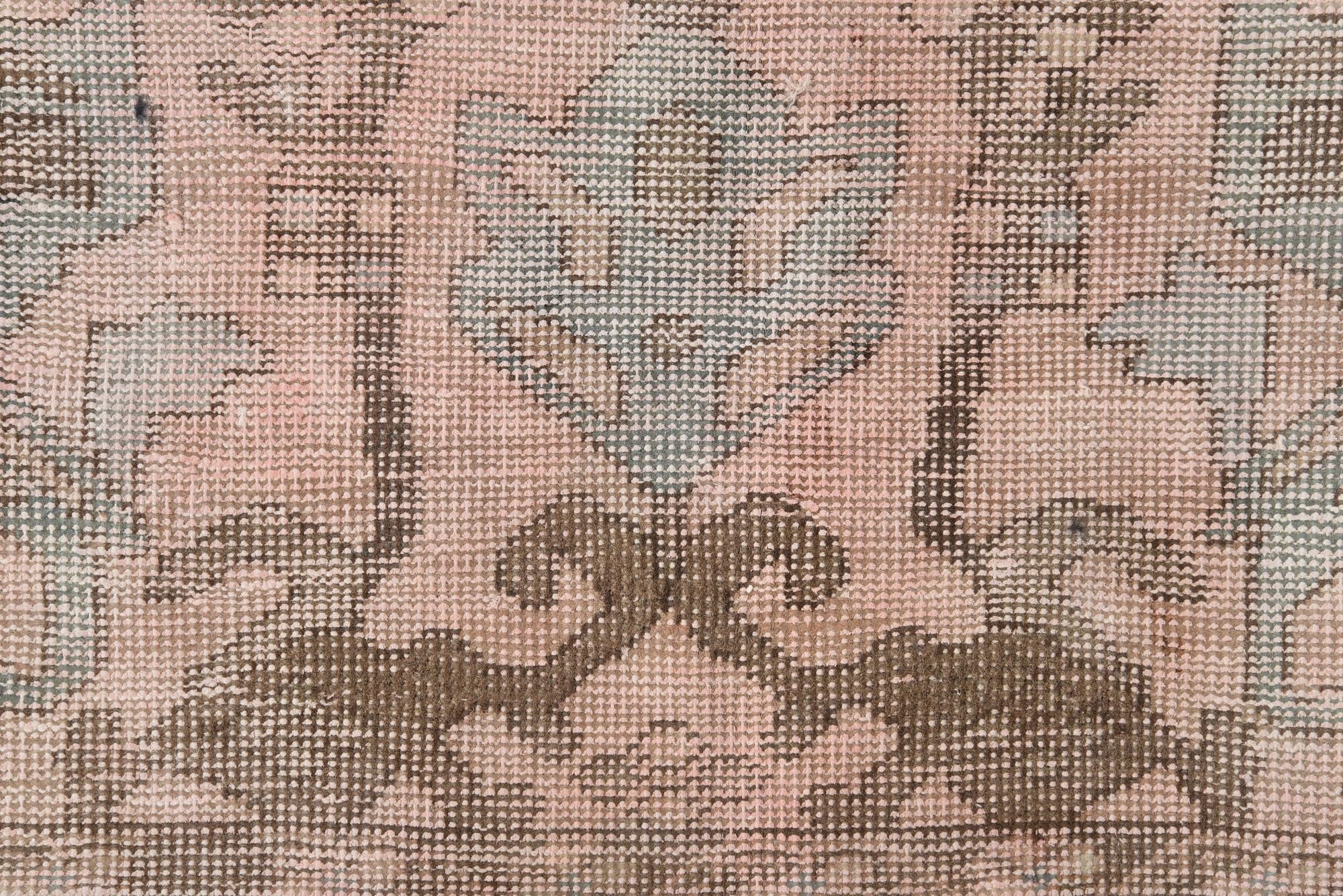 4' 6 x 6' 5 Hand Knotted Ultra Vintage Persian Wool Rug