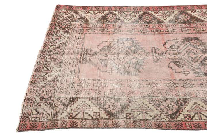 4' x 6' 8 Hand Knotted Ultra Vintage Persian Wool Rug