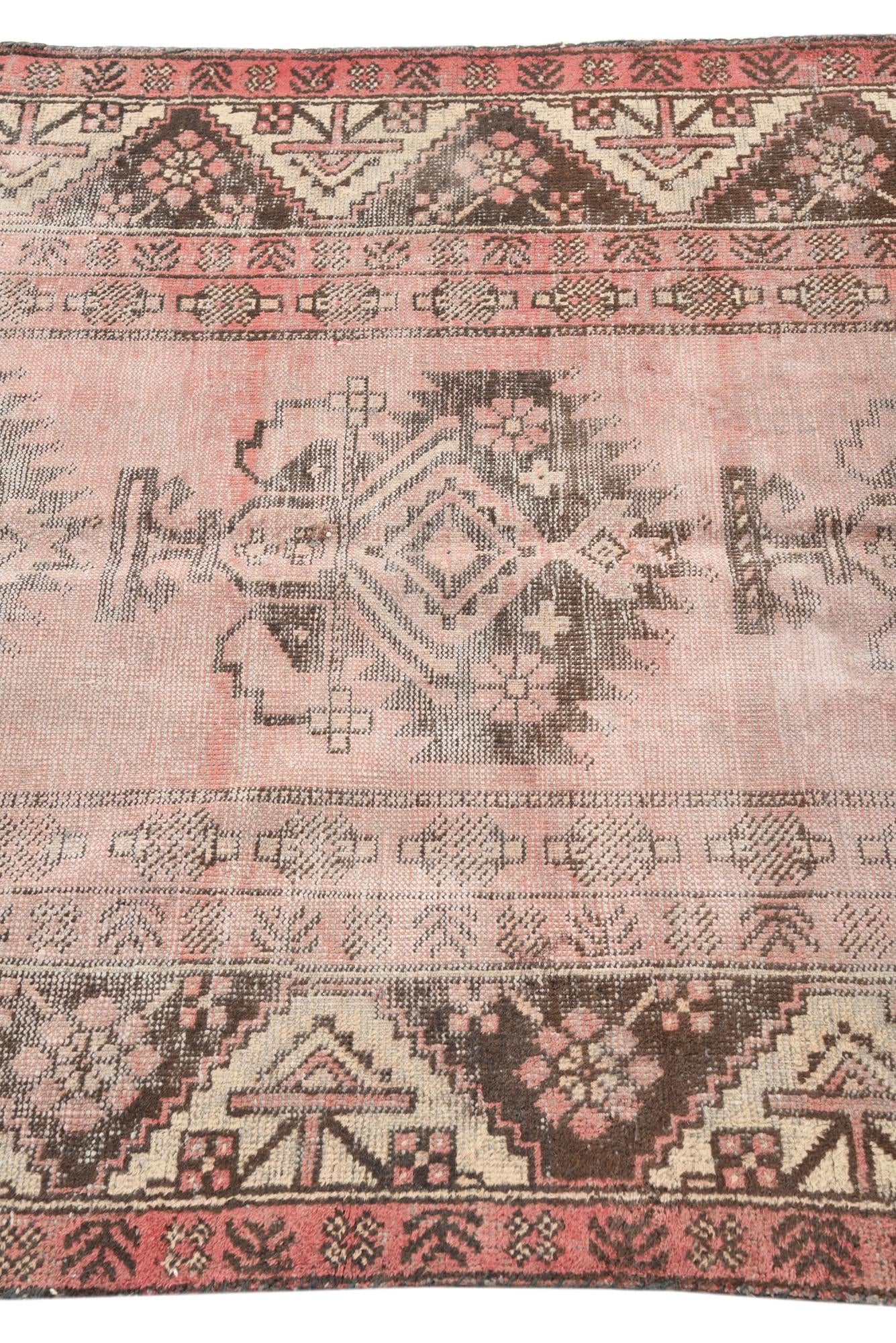 4' x 6' 8 Hand Knotted Ultra Vintage Persian Wool Rug